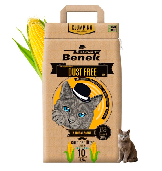  S.Benek 10л Corn Cat кукурузный наполнитель Без пыли